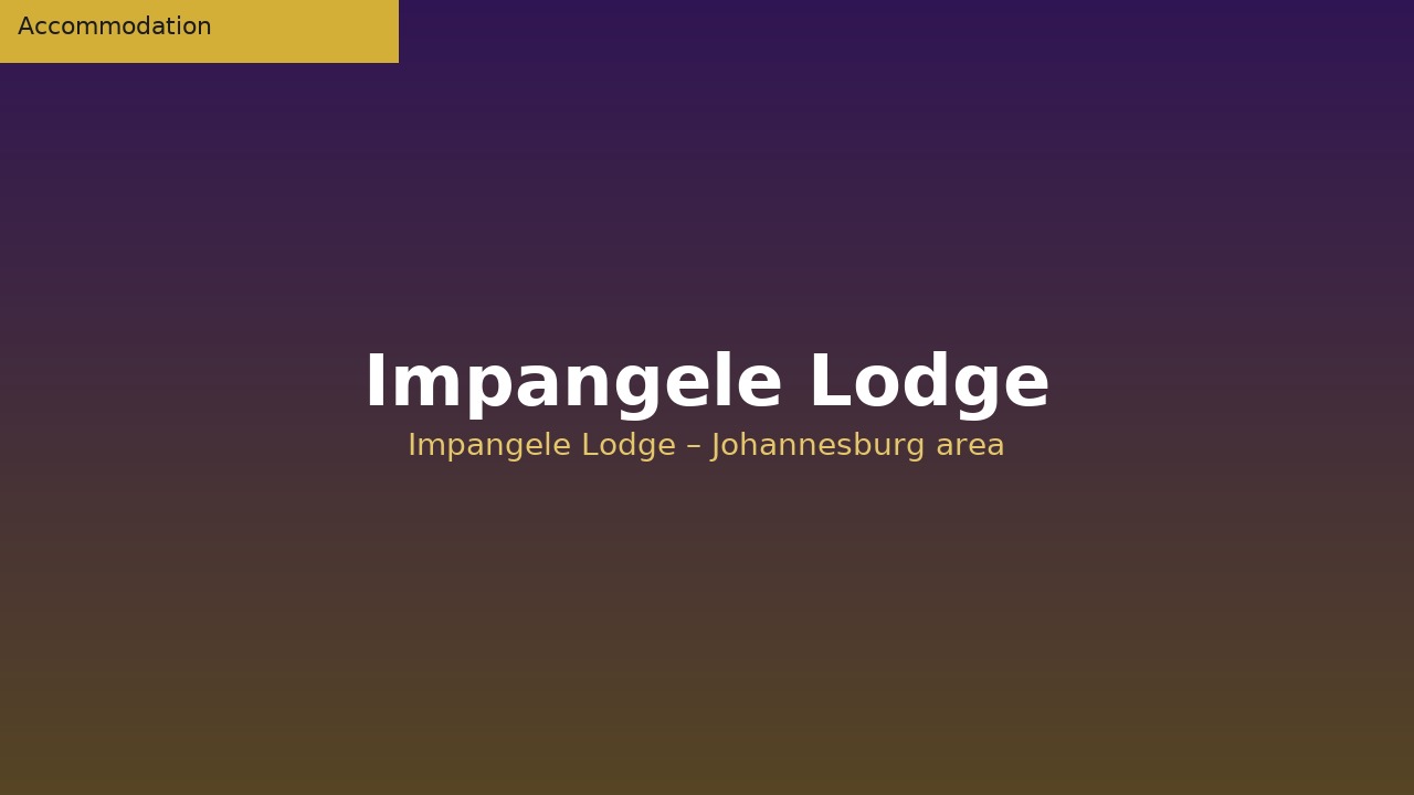 Impangele Lodge